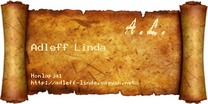 Adleff Linda névjegykártya